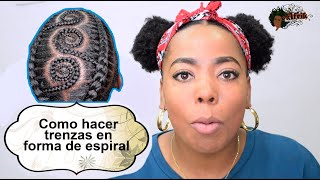 COMO hacer TRENZAS en forma de ESPIRAL  Shelly [upl. by Bonne]