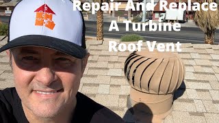 Repair And Replace a Turbine Roof Vent [upl. by Aihcats]