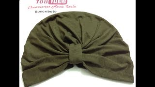 Turbante en medida para adulto VIDEO No 631 [upl. by Kacey915]