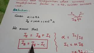 Common Base Configuration Numerical Problem1 [upl. by Nadbus]