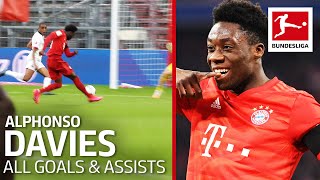 Alphonso Davies  All Goals and Assists 201920 [upl. by Amando]