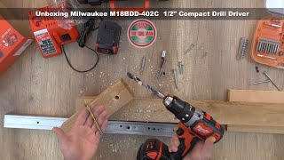 Unboxing and Testing Milwaukee M18BDD402C  260620 Compact 12quot Drill Driver  Bob The Tool Man [upl. by Anaeco]