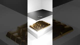 1 to 65536 faces gold bars in Blender shorts blender gold [upl. by Reivad]