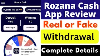 Rozana Cash App Real or Fake  Rozana Cash App Withdrawal  Rozana Cash Earn Rewards Review Reality [upl. by Ttoile678]