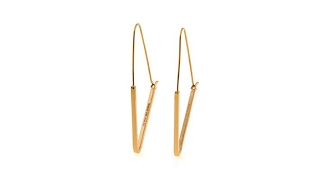 Stately Steel Triangular Threader Earrings [upl. by Tallia]