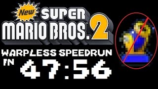 New Super Mario Bros 2 Warpless Speedrun in 4756 [upl. by Corissa]