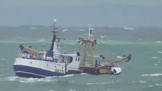 Brixham Trawlers Crossing Torbay October 6th 2016 [upl. by Sitoeht]