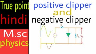 positive and negative clipper circuit in hindi  Analog electronics [upl. by Spalding220]