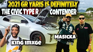 is the GR Yaris Really the Civic Type R Contender Masicka 20 Matic amp King Imxge Spaceship Video [upl. by Lemieux792]