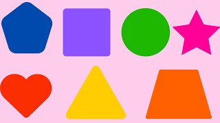 Shapes  shapes learning for kids  geometric shapes  Mathematical shapes  2D shapes [upl. by Eastman]