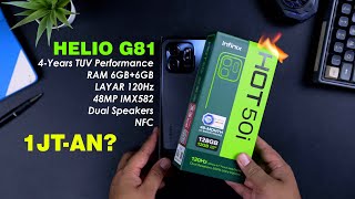 MAKIN PANAS Siap Libas Pasar HP SEJUTAAN Unboxing Infinix HOT 50i [upl. by Joacima]