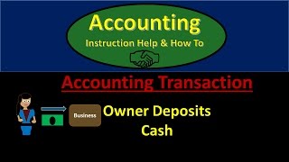 20010 Owner Deposits Cash Journal entry [upl. by Vharat178]