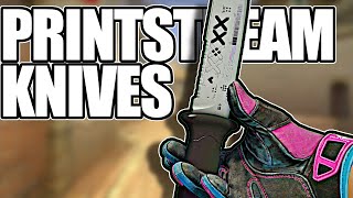 PRINTSTREAM KNIVES Concept ★ CSGO Showcase [upl. by Sucrad]