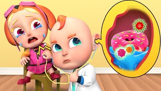 Bubbly Tummy Song  Personal Hygiene Song  Wheels on the bus  Nursery Rhymes amp Kids Songs [upl. by Llenrag]