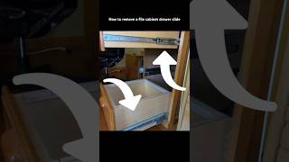 How to remove a file cabinet drawer slide [upl. by Lorin]