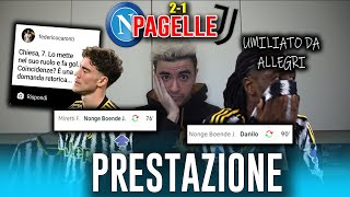 LA PRESTAZIONE PIÙ BELLA DELLA STAGIONE VLAHOVIC E NONGE Napoli Juventus 21  Pagelle [upl. by Rasla576]