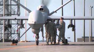 New York Air National Guard members operate an MQ 9 Reaper [upl. by Attenyl]