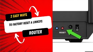 2 Easy Ways to Factory Reset a Linksys Router [upl. by Zabrina]