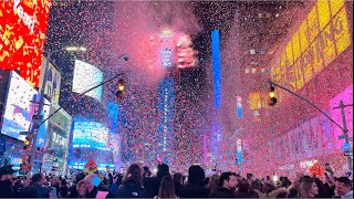 NYC Times Square New Years Eve 2023 Ball Drop Countdown Full [upl. by Berthoud]