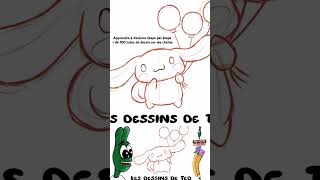 Tuto dessin dessiner apprendreadessiner sanrio chien tutodessin drawing cinnamoroll art [upl. by Torre]