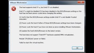 How to enable this host supports intel vtx but intel vtx is disabled [upl. by Eornom202]