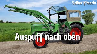 Auspuff 🔥 von unten nach oben verlegen  EIGENBAU [upl. by Isadora]