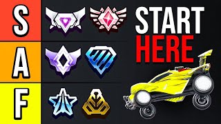 The Best Mechanics YOU Should Learn At EVERY Rank ROCKET LEAGUE TIER LIST [upl. by Ardnazxela664]