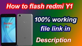 How to flash mi Y1 Redmi Y1 flash file download [upl. by Renaud]