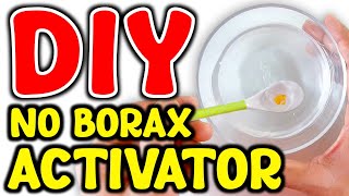 DIY HOMEMADE NO BORAX ACTIVATOR💦 How to make No Borax Slime Activator at home easy ASMR [upl. by Akla]