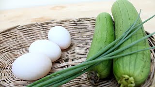 Luffa recipe  How to cook luffa with egg in 2020 EASY [upl. by Alyacim609]