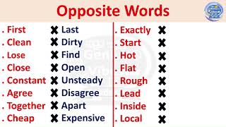 opposite words in englishGenius Vibes Academy vocabulary english oppositewords youtube [upl. by Pisano]