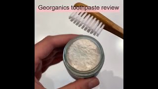 Georganics powder toothpaste unboxing and review [upl. by Dougherty]