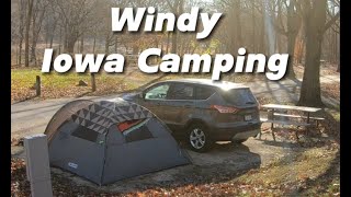 Out camping in late November at Dolliver state park north central Iowa [upl. by Ttik]