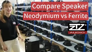 Compare Magnet Ferrite VS Magnet Neodymium in Speakers Which one is the perfect speaker [upl. by Bowie617]