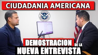 DEMOSTRACION DE ENTREVISTA DE CIUDADANIA AMERICANA 2021 [upl. by Izak]