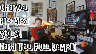 Charvel ProMod SoCal Style 1 HH HT Hardtail  Full description and low gain playalongs charvel [upl. by Iliam829]