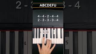 ABCDEFU  GAYLE  Piano Tutorial shorts [upl. by Ritter]