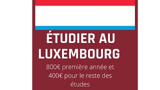 ÉTUDIER AU LUXEMBOURG CONDITIONS LINGUSTIQUES ACADÉMIQUES ET FINANCIÈRES À RESPECTER EN 2023 [upl. by Llerehs606]