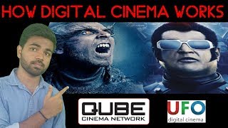 எப்படி டிஜிட்டல் சினிமா QUBE மற்றும் UFO work ஆகிறது  How digital cinema works  Learn Tech [upl. by Etep]