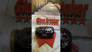 Coke Bottle Breaking on Stairs  satisfying breakingglass glassbottle glassbreaking asmr [upl. by Byrann]