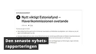 Estonia  nyheten om det bärgade räcket [upl. by Lenahs389]