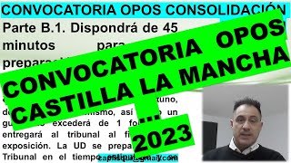 😢EXPLICACIÓN Convocatoria OPOS 2023 Castilla la MANCHA Unidad Didáctica y Temas ¿Qué hay que hacer [upl. by Glaser]