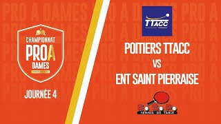 PRO A DAMES  J4  POITIERS TTACC vs ENT SAINT PIERRAISE [upl. by Terrag]