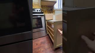 Kitchen cabinets installation  Part 2 finishcarpentry cabinet cabinetmaker cabinetshop [upl. by Eihtur516]