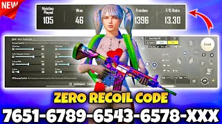 BGMI BEST 🔥 SENSITIVITY SETTINGS  BGMI SENSITIVITY CODE TODAY  BGMI ZERO RECOIL SENSITIVITY CODE [upl. by Eyr]