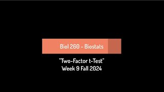 CSULB Biol 260 Fall 2024  Week 9 [upl. by Nalyr]