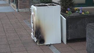 Trocknerbrand schnell gelöscht  Gerätehaus um die Ecke in NiederkasselRheidt am 081117 [upl. by Akiaki]