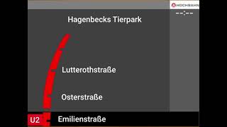 Ansage Bis Hagenbecks Tierpark Linie U2 HVV Hamburg [upl. by Wat810]