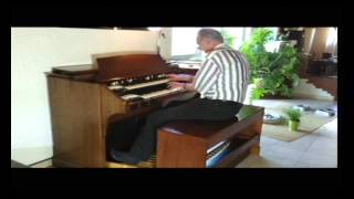 GospelWilli Horn plays the big Hammond organ D152Part 2 [upl. by Adnyleb848]