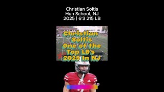 Christian Soltis Top Linebacker Prospect 2025  NJs Rising Football Star 🌟🔥 [upl. by Savick912]